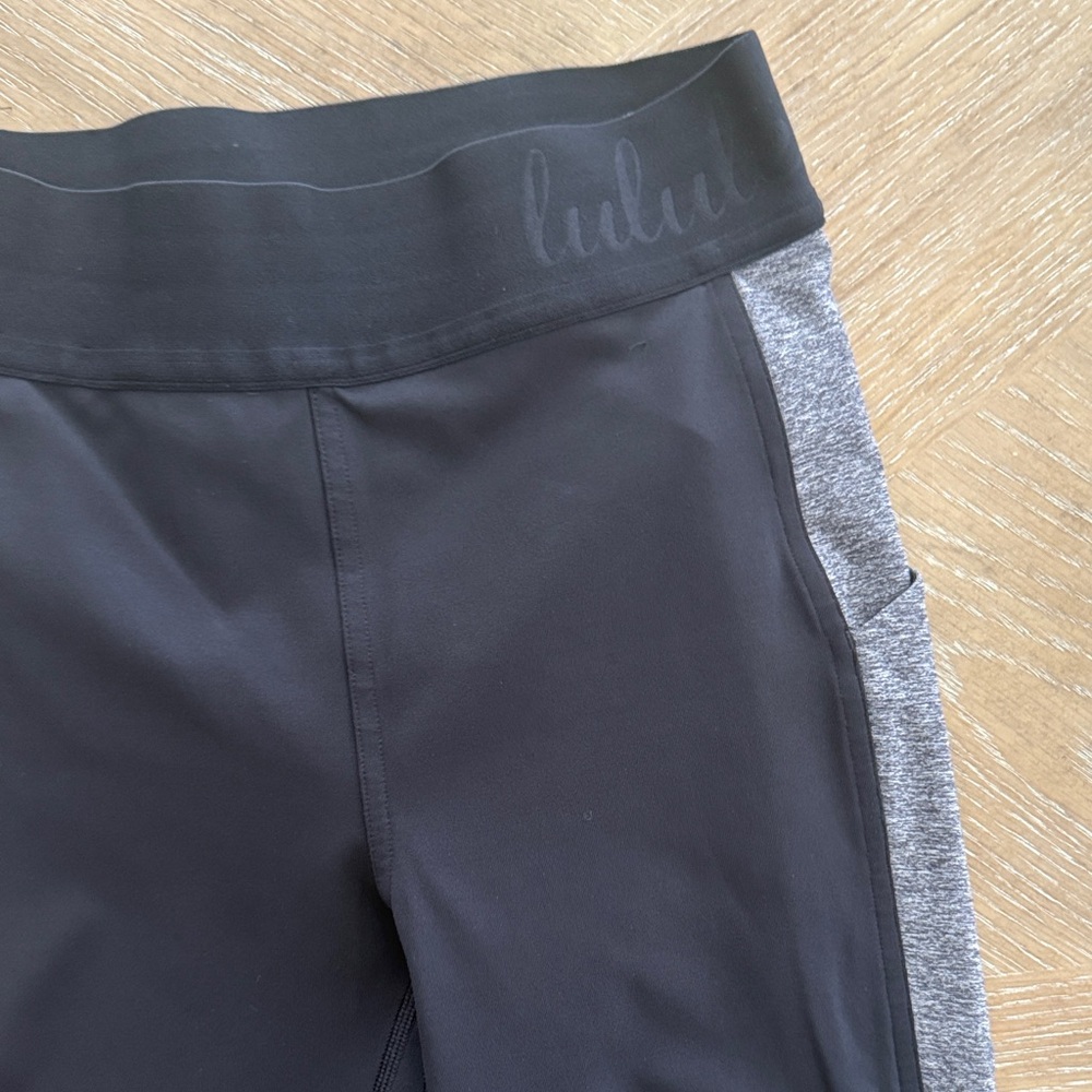 lululemon athletica Black and Gray Leggings